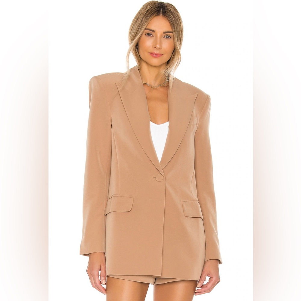 Camila Coelho Morena Blazer in Nude Toffee - REVOLVE